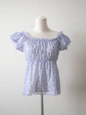 Vintage Sheer Babydoll Top